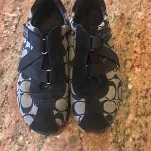 Black coach sneakers size 7